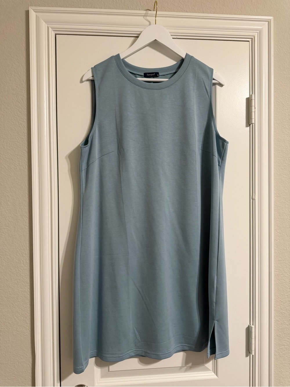 Sanctuary Sleeveless Mini Dress in Dusty Blue